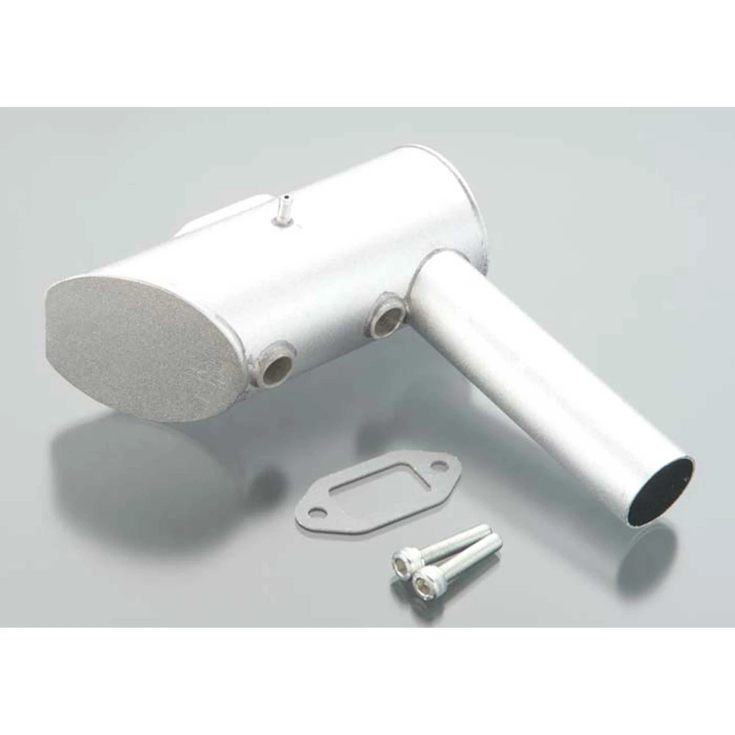 DLE Engines Muffler Left Two-Hole: DLE-111 for Parts