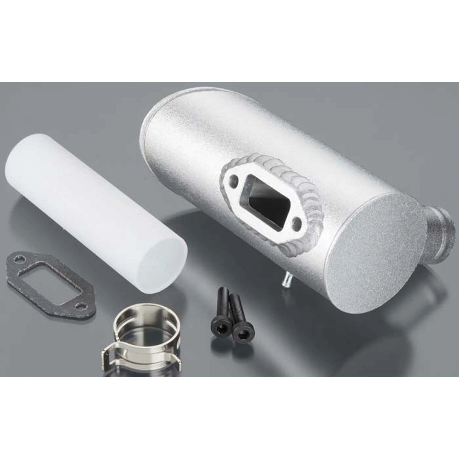 DLE Engines Muffler Left 1-Hole: DLE-120 for Parts