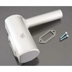 DLE Engines Muffler Left Two-Hole: DLE-170 for Parts