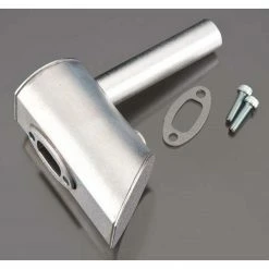 DLE Engines Muffler Left One-Hole: DLE-60 for Parts